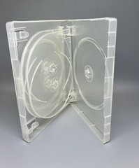 10 PCS TOP QUALITY 27MM MULTI 6 DISC DVD CASE, BOOKLET CLIP, SUPER CLEAR, BQJ6