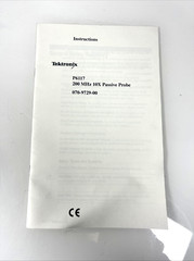 TEKTRONIX P6117 200Mhz 10x Passive Prob 070-9279-00 Instruction Guide Manual