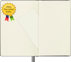 Classic Expanded Hardcover Notebook Large Dotted Black 400 Pages 5 x 825 Inch