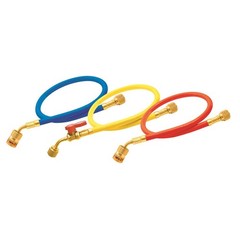 Uniweld Manifold Hoses 60in Red and Blue with EZ Turn Yellow with Ball Valve CFC