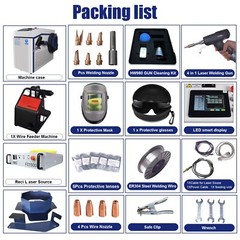 RAYCUS 1500W Laser Welder Welding Cutting Machine Laser Cleaner 4-In-1 US Stock