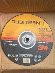 3M Cubitron II (9″ x 1/4″ x 5/8-11) 36 Depressed Center Grinding Wheel, 87153-Q