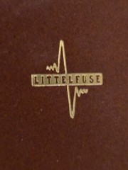 Vintage Brown Leather Portfolio Corporate Monogram Littelfuse