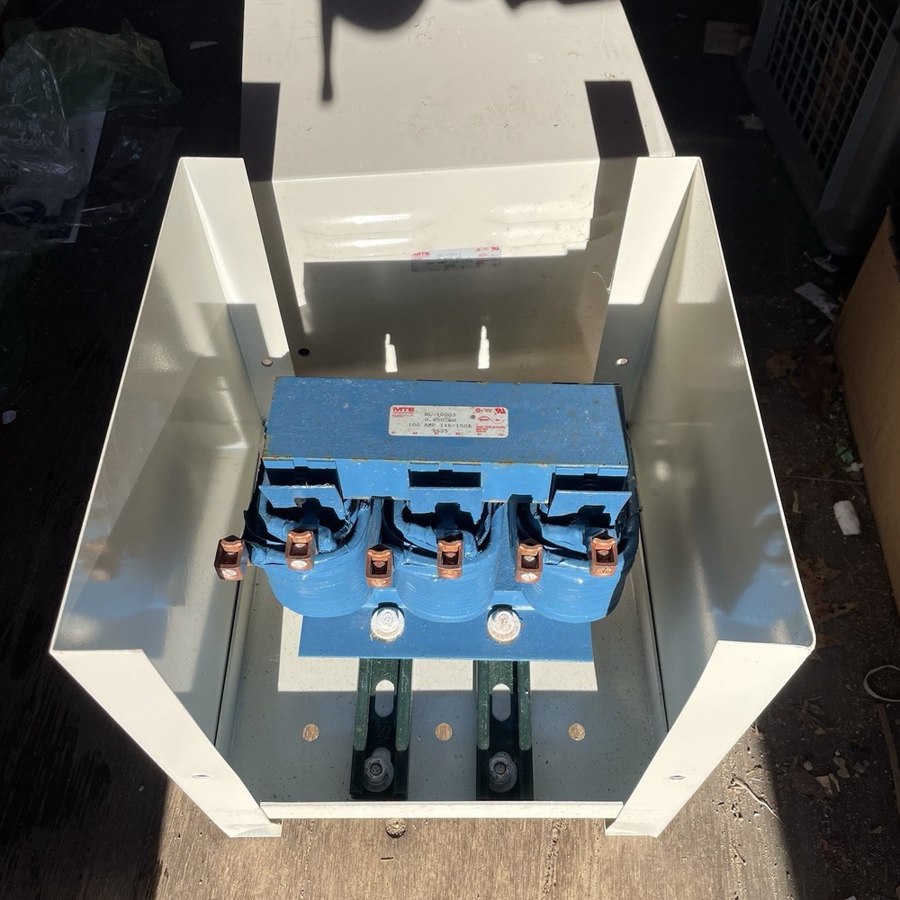 MTE RL-10013 Line Reactor 100A 0.45mH 3 Phase 480/600V NEMA 1 Enclosure RL-10003