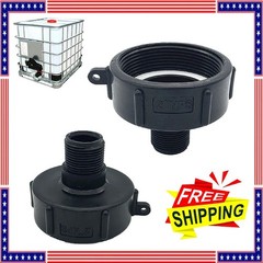 275 330 Gallon IBC Tote Adapter Garden Hose 2 NPT (NPS) Fine Thread To 3/4 Male