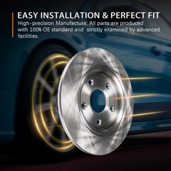 11.10 Front 10.24 Rear Brake Rotors 13-15 Honda Civic 14-15 Acura ILX 06-11 CSX