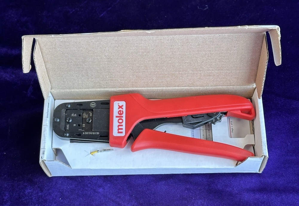 Molex Tool Hand Crimper 638190901A AWG 18-24 MADE IN SWEDEN