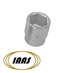 30 mm. x 3/4 in Drive / Chrome Plated / Drop Forged / 6 Point Socket by IAAS