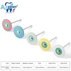 Dental Rubber Ceramic Diamond Polisher Wheel Disc For Porcelain Zirconia HP Burs