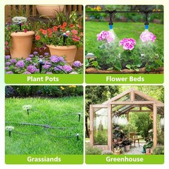 230FT New Quick-Connect Drip Irrigation System Kit, Automatic Garden Watering…