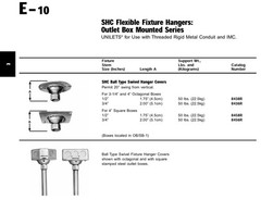 Ball Type Swivel Hanger, Fixture Stem Size: 1/2″