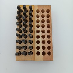 Young Bros Stamp Works 3/16” 4.8mm Steel Die Punch Stamp Letters Set