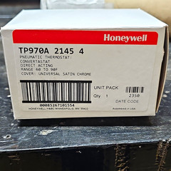 Honeywell TP970A 2145 4 Pneumatic Thermostat Direct Acting 60-90F Cover