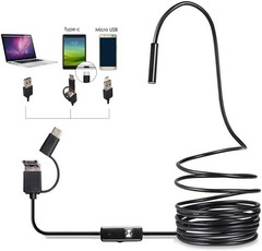 HD 3 in 1 Inspection Camera with Adjustable LED & USB Connectivity for Easy Use