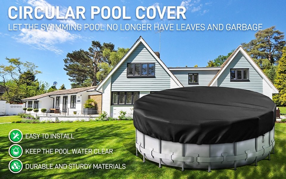 Easy to install and remove Round Pool Cover Ideal for Waterproof and Dustproof