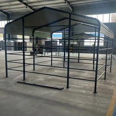 Free ship 13x13ft Galvanized Metal Livestock Shelter Heavy-Duty Cattle Shed US
