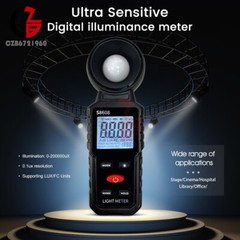 Light Meter Digital Illuminance Meter Luxmeter Luminometer Photometer 200000Lux