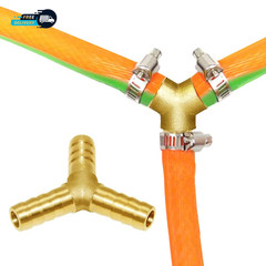 3/8″ Hose Barb Y Shaped 3 Way Union Fitting Intersection/Split Brass.