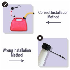 Gas Can Spout Replacement Kit with Flexible Pour Nozzle Coarse and Fine Threa…