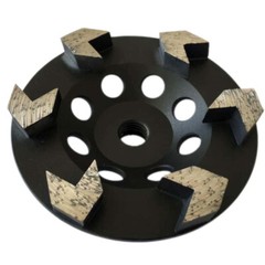High Performance Diamond Grinding Wheels for Concrete, Arrow or S Segments