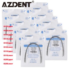 AZDENT Dental Orthodontic Super Elastic Niti Round Arch Wire Ovoid Form Archwire