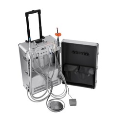 FDA Portable Dental Mobile Delivery Unit With Air Compressor Strong Suction 4H
