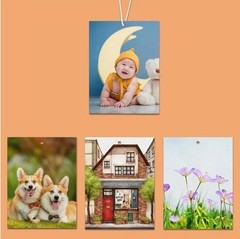 Set of 30 Rectangle Sublimation Air Freshener Blanks 100% Polyester Felt & Bags