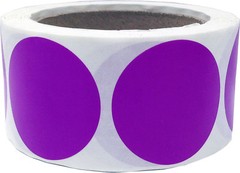 Circle Dot Stickers | 2″ Inches Round – 500 Pack | Pick One Color