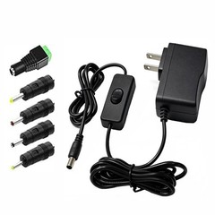 12V 1A DC Power Supply with On/Off Switch Adapter AC 100-240V 50-60Hz to DC 1…