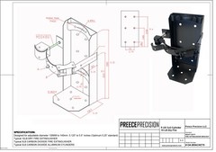 10 LB Dry Fire 5 LB Co2 Extinguisher Vehicle Bracket Universal 809 5.25″