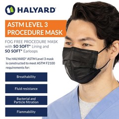 Disposable with Earloops, Fog-, Pleat Style, ASTM LEVEL 3 Procedure , Healthc…