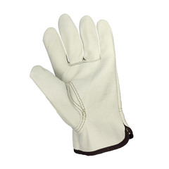 Premium Grade Cowhide Leather Work Gloves Sewn with Dupont Kevlar Fiber 12 Pairs