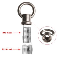 2 PCS Brush Nickel Hook Rings For Light Fixture M10/M12 Available 2 Link Buckles