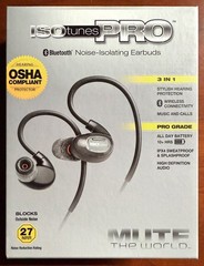 ISOtunes PRO 1.0: Bluetooth Hearing Protection, 27 dB Noise Reduction IT-07 New