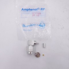 Amphenol RF 172380 N Type Connector Plug Male Pin 50 Ohms Right Angle Solder