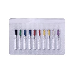1 Box Dental Nerve Barbed Broaches Endodontic Needles Root Canal 21/25mm #20-#60