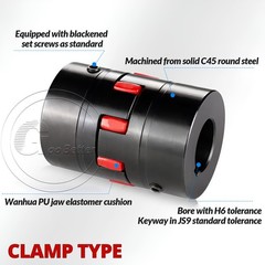 Shaft Coupling Flexible Steel Plum Spider Jaw Coupler Stepper Motor Connector