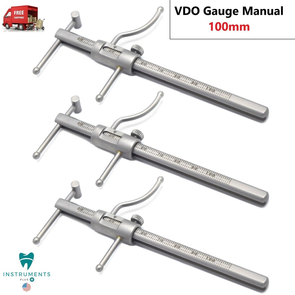 3X Venus & Apollo Gauge VDO Gauge Ruler Stainless Steel Fully Autoclavable New
