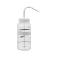 Chemical Wash Bottle, Blank Labels, 500ml – Wide Mouth, LDPE – Eisco Labs