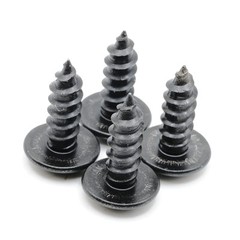 Stainless Screws for Chevrolet Corvette License Plates (Set of 4, Black)