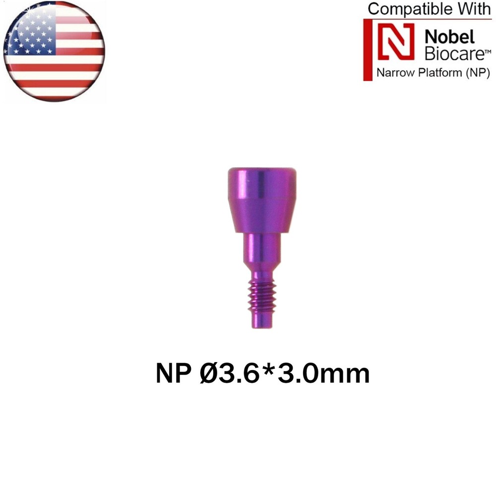 US Dental Healing Cap Abutment NP/RP Cover Screw Fit Nobel Biocare∅3.6 ∅5.0 ∅6.0