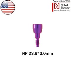 US Dental Healing Cap Abutment NP/RP Cover Screw Fit Nobel Biocare∅3.6 ∅5.0 ∅6.0