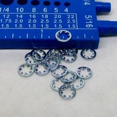 BOX OF 500 NEW #6 INTERNAL TOOTH LOCK WASHER ZINC PLATED FREE SHIPPING NH