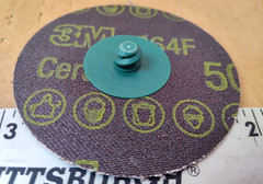 3M 01406 Green Corps Roloc Disc 3M 1406 3 inch, 50YF Grit (4 discs per box)