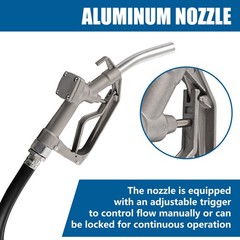 200W Fuel Transfer Pump Electric Diesel Kerosene Pump 12V DC 10GPM Nozzle Hoses