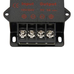 12V/24V to 5V 5A 25W DC-DC Converter Voltage Regulator Step Down Reducer Module