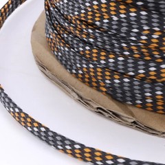 12MM Wide Soft Braided Expandable Sleeve PP Cotton Yarn+PET Cable Wire Sheathing