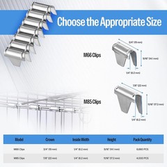 meite M66 Vertex Clips Bedding Staples Mattress Spring Clips for M66 Tools