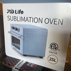 PYD Life Sublimation Oven Machine 25 L 120 V 1600 W Light 25 L, Blue