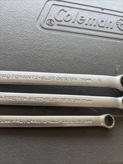 Proto 12010MASD, 1212MASD and 1214MASD Anti-slip Combination Wrench Lot Metric